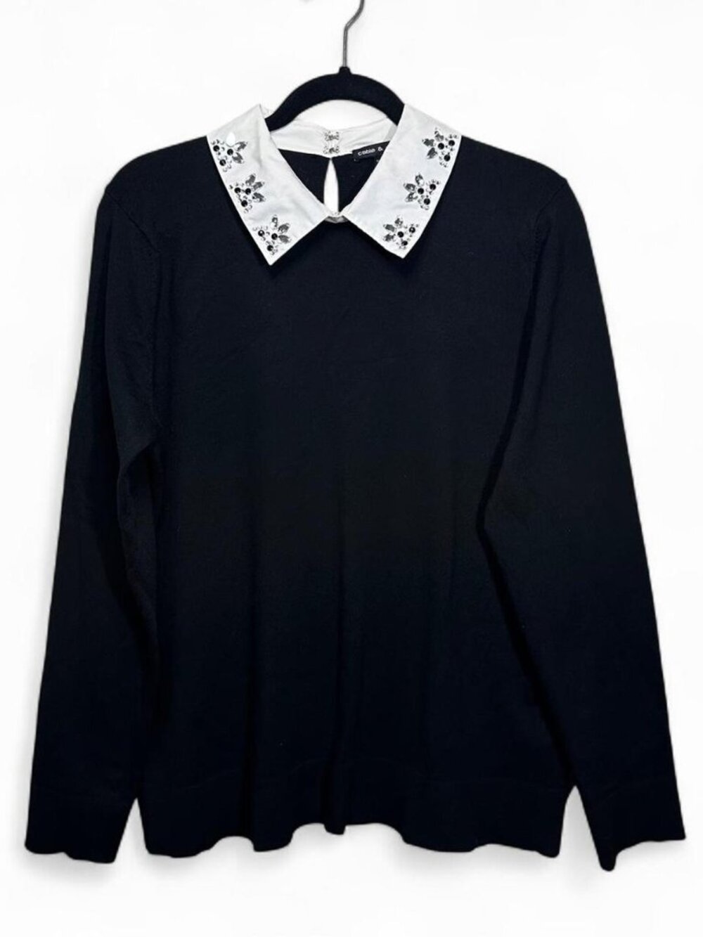Cable & Gauge Collared Long Sleeve